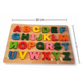 Puzzle din Lemn – Alfabet Complet, 26 Piese