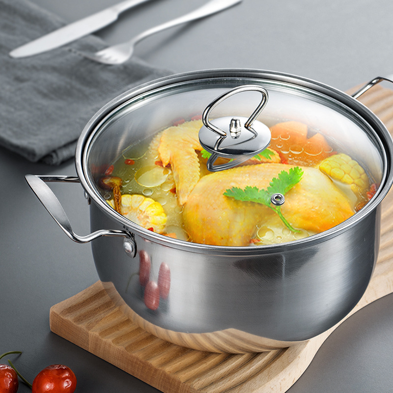 Set Oale 10 Piese stil Asiatic din Inox (Diametru de 16-18-20-22-24cm)